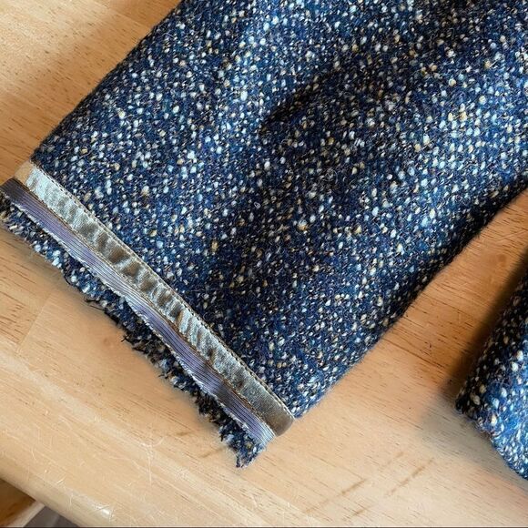 Riani women’s Dress blazer jacket size 46 wool gold detail sparkle - Picture 2 of 5